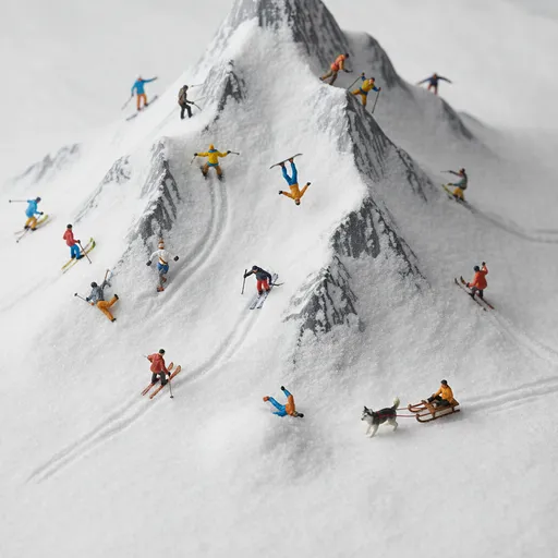 Add ultra-tiny realistic skiing